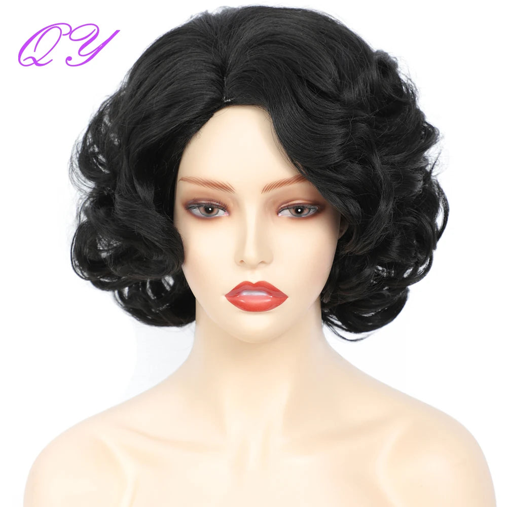 Cosplay Wigs Natural Wigs For Women Short Blonde Wave High Temperature Synthetic Fiber Daily Hair