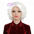 Cosplay Wigs Natural Wigs For Women Short Blonde Wave High Temperature Synthetic Fiber Daily Hair