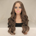 Long Black Wavy Hair Wigs for Women Natural Synthetic Curly Wig Heat Resistant Fiber Wigs for Daily Cosplay