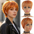 Short Synthetic Wigs With Bangs Short Pixie Cut Wig Cheap Hair Straight Wig Short Hair Wigs For Black Women