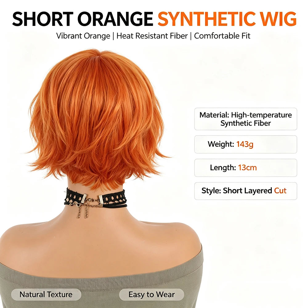 Short Synthetic Wigs With Bangs Short Pixie Cut Wig Cheap Hair Straight Wig Short Hair Wigs For Black Women
