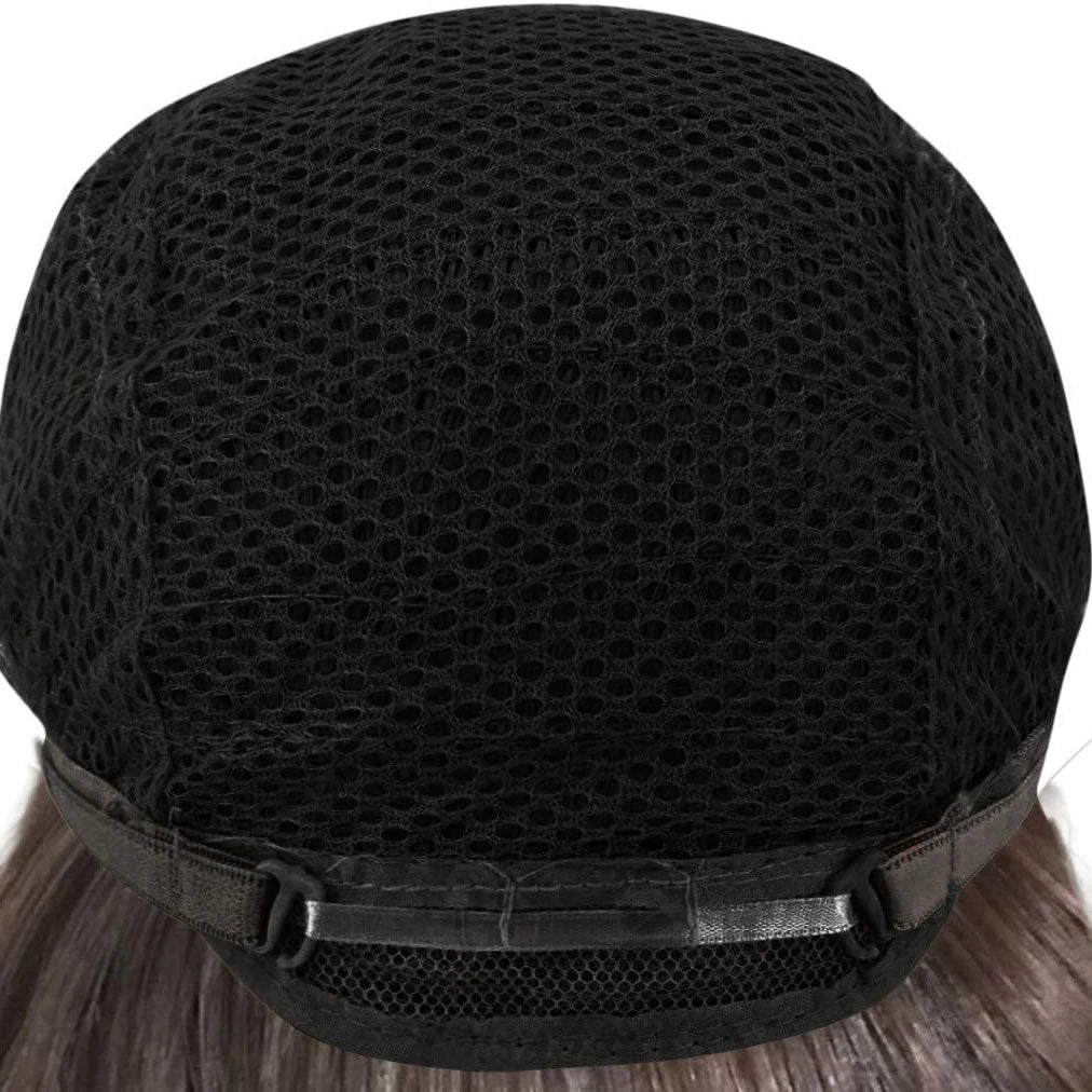 Women's Wig Black Long Straight Wigs for Women/Girls/Afro Natural Synthetic Hair Middle Part Non-Lace Wig Party/Costume Dark Bro